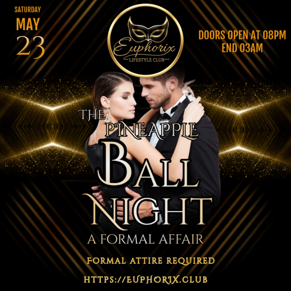 The Pineapple Ball event flyer