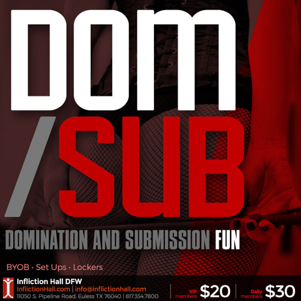 Dom/Sub event flyer