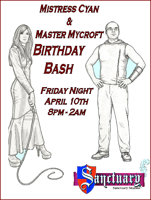 Mistress Cyan and Master Mycroft's Birthday Bash