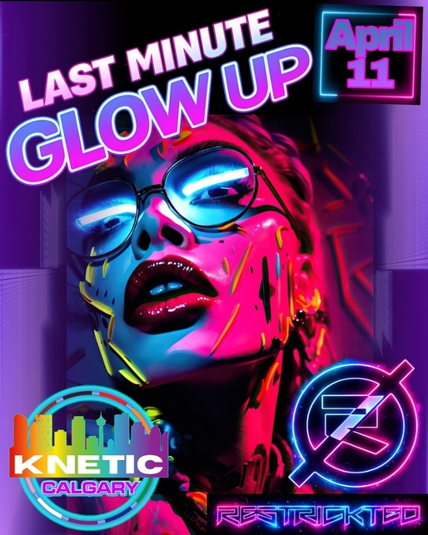 Last Minute Glow Up! event flyer