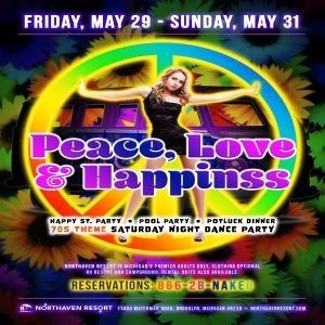 WEEKEND #05 – MAY 29TH – 31ST, 2026: PEACE, LOVE, AND HAPPINESS – 70’S WEEKEND