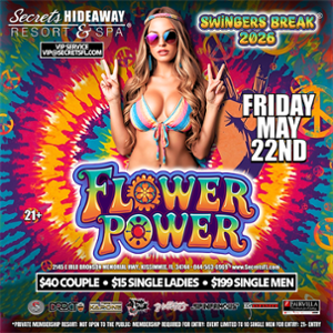 Friday Pool Party AND Flower Power: Swingers Break® Takeover